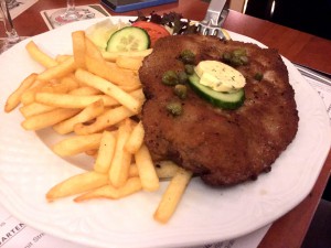 Klassisk schnitzel till far i huset.